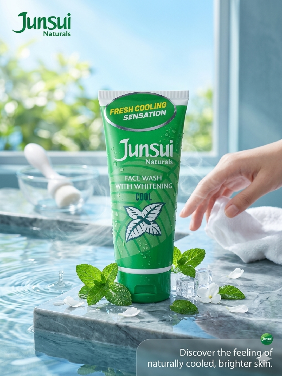 Junsui Naturals Face Wash with Whitening Cool