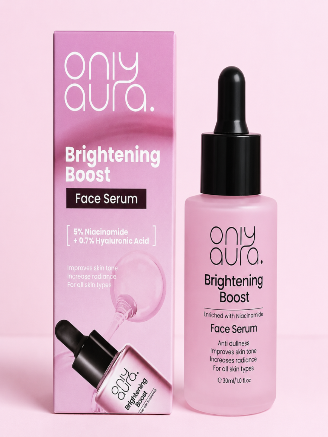 Only Aura Brightening Boost Face Serum